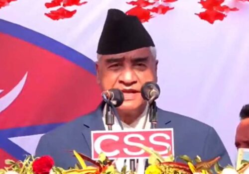 आज काठमाडाैंमा सत्ता गठबन्धनकाे चुनावी सभा, प्रधानमन्त्रीसहित शीर्ष नेताले सम्बाेधन गर्ने