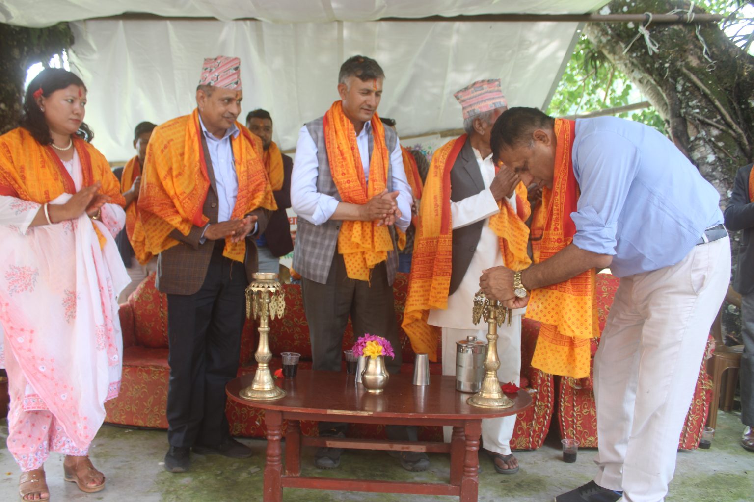 त्रिवेणीधाम निर्माणको लागि नगरपालिकाले सहयोग गर्छः मेयर भीम प्रसाद ढुंगाना