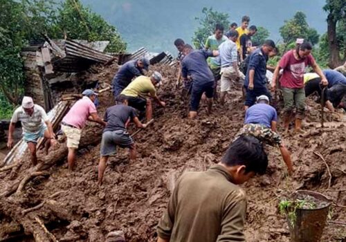 त्रिपुरासुुन्दरी–५ घिमिरेगाउँको पहिरोमा बेपत्ता खाँडको शव भेटियो