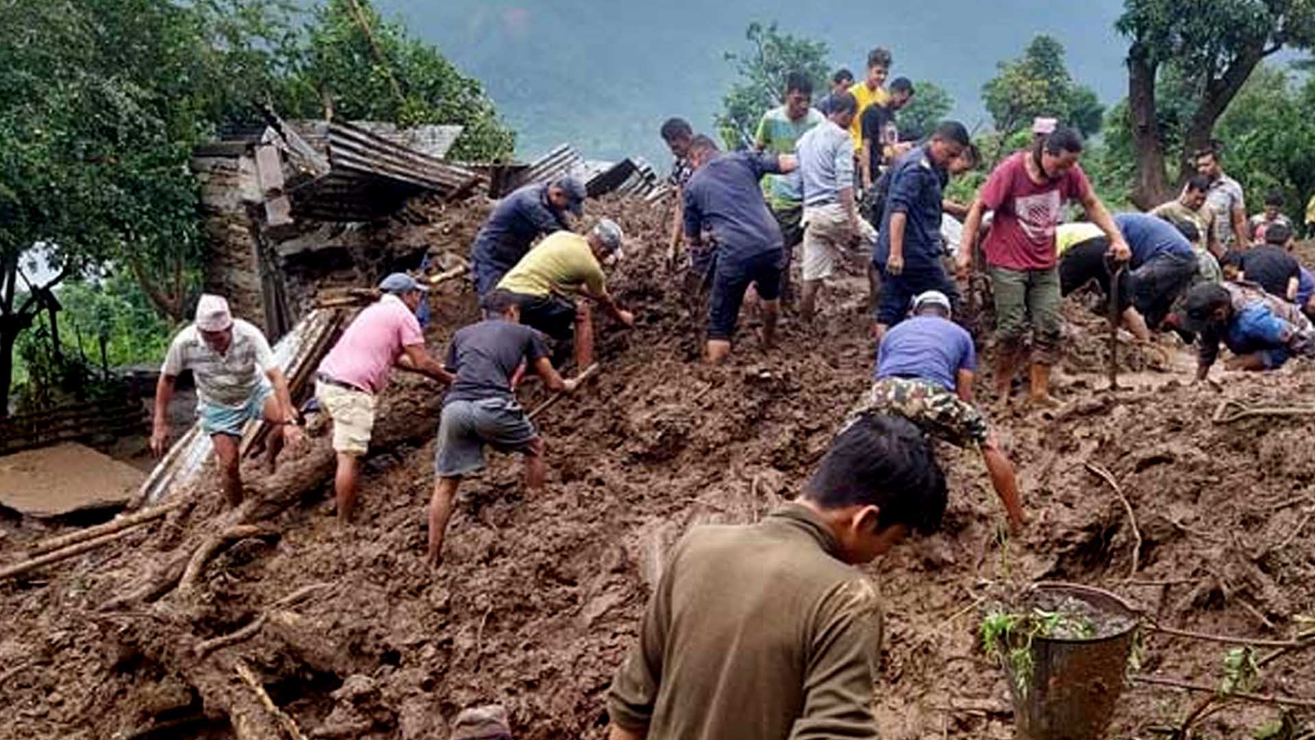 त्रिपुरासुुन्दरी–५ घिमिरेगाउँको पहिरोमा बेपत्ता खाँडको शव भेटियो