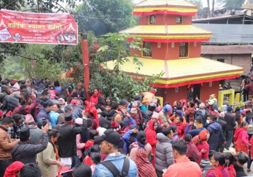 त्रिपुरासुन्दरी भगवतीमाईको जात्रा सकियो,तामझाम र बाजागाजा सहित माईत झरिन त्रिपुरासुन्दरी भगवतीमाई