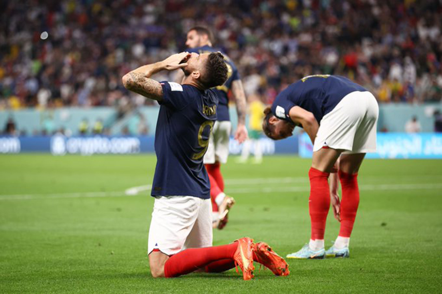विश्वकप फुटबल : साविक विजेता फ्रान्सको शानदार सुरुवात, अष्ट्रेलिया ४-१ ले पराजित