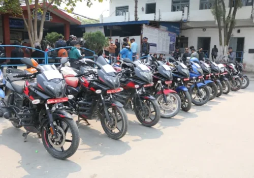 हराएका तीन सय ६० मोटरसाइकल हस्तान्तरण