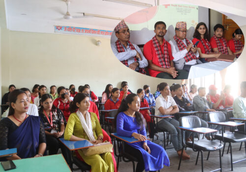 नीलकण्ठ क्याम्पसमा बिद्याथीहरुलाई वैकल्पिक सेनिटरी प्याड बनाउने तालिम संचालन