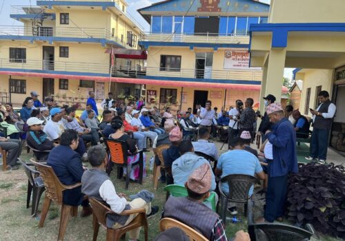 त्रिपुरासुन्दरीको सार्वजनिक सुनुवाई सम्पन्न, नागरिकहरुले राखेका विषयलाई प्रभावकारी ढंगले कार्यान्वयन गर्ने अध्यक्ष उप्रेतीको प्रतिबद्धता