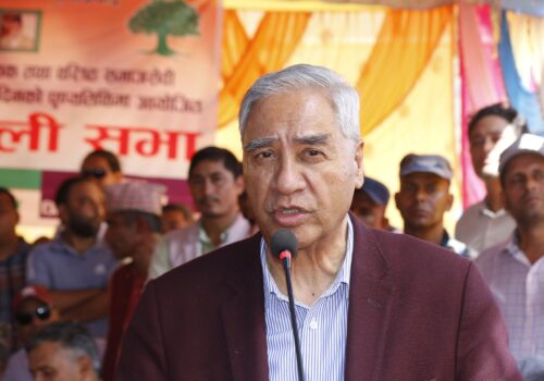 सोमनाथ ढुंगानाको निधनले पार्टीलाई ठुलो क्षती पुगेको छः कांग्रेस सभापति तथा पुर्व प्रधानमन्त्री देउवा