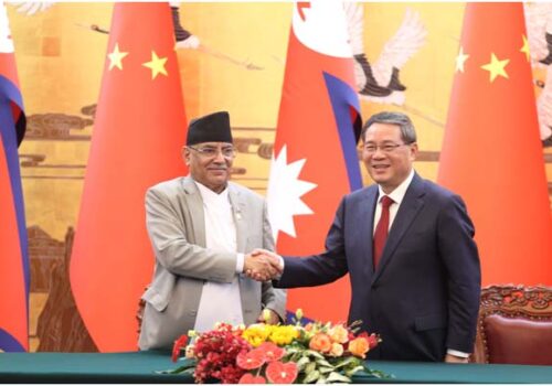 नेपाल र चीनबीच विभिन्न १२ वटा सम्झौता र एउटा समझदारी पत्रमा हस्ताक्षर