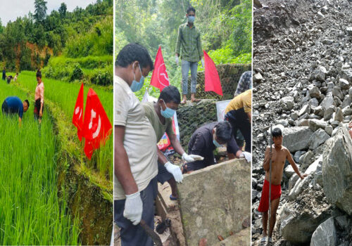 जनमुखी काम गर्दै धादिङका माओवादीहरु