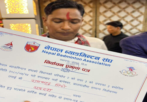 रामचन्द्र गिरी नेपाल ब्याडमिन्टन संघको केन्द्रिय सदस्यमा निर्वाचित
