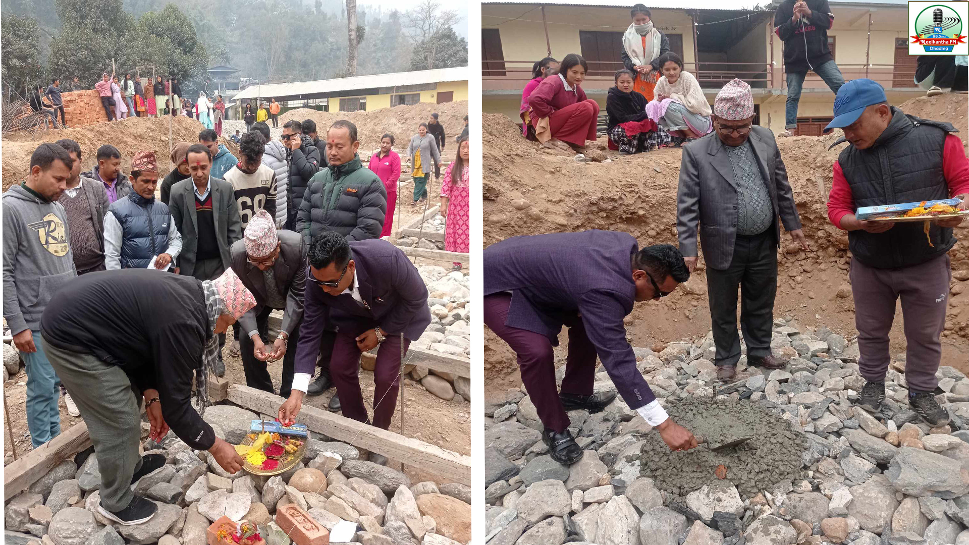 शंखादेवी माविको आवासिय भवन गाउँपालिकाका अध्यक्ष थपलियाद्धारा शिलन्यास