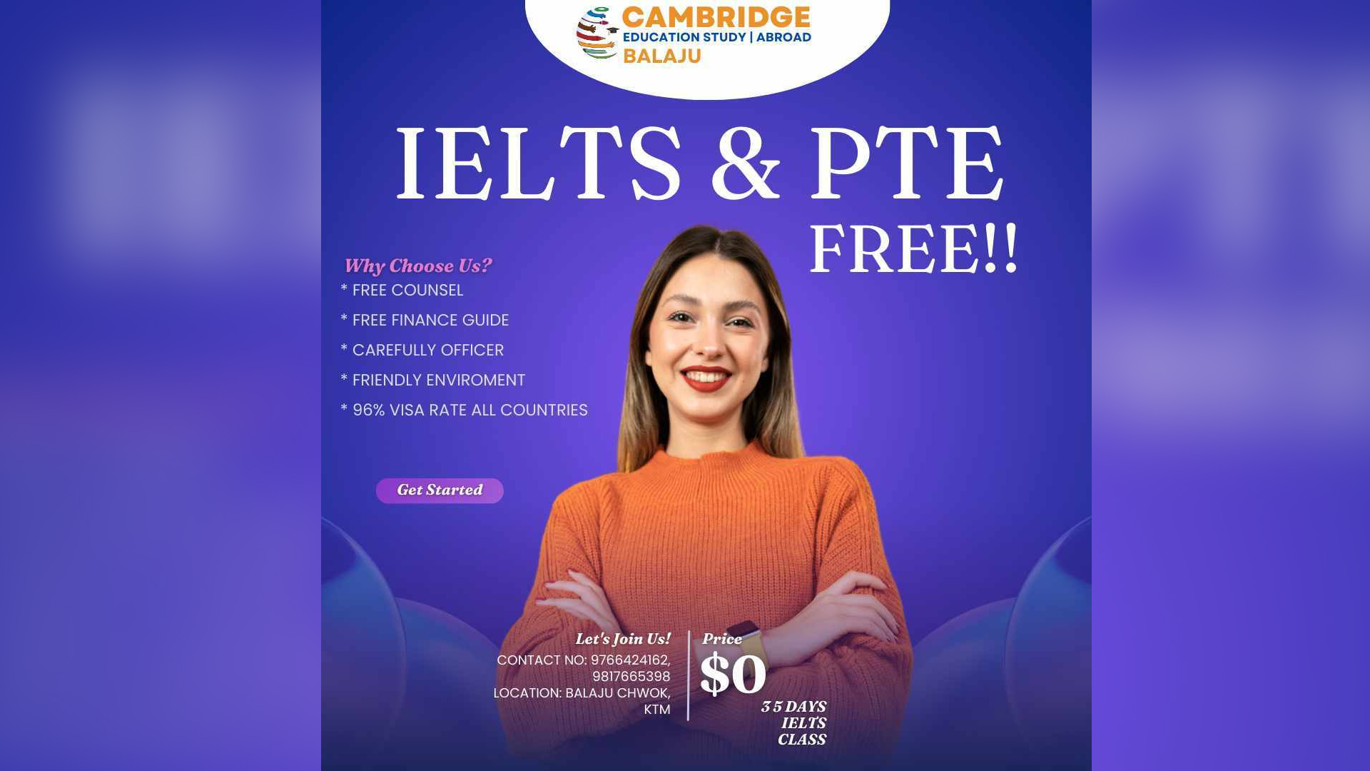 मार्पाक प्रिमियर लिग (MPL) मा जाेडिएर निशुल्क IELTS पढाउदै Cambridge Balaju शाखा