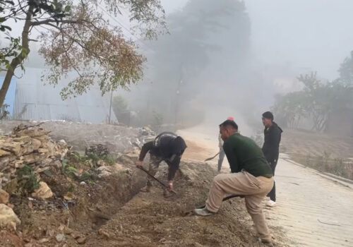 धादिङबेसीको खानेपानी समस्या समाधानतर्फः सह–लगानी आयोजनाको काम अन्तिम चरणमा