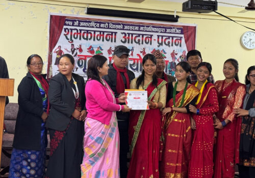 नेत्रावती डबजोङमा भएको नृत्य प्रतियोगितामा वडा नं १ को समूह प्रथम