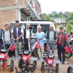 ज्वालामुखी गाउँपालिकाद्वारा ५८ जना कृषकहरुलाई मिनि टिलर वितरण