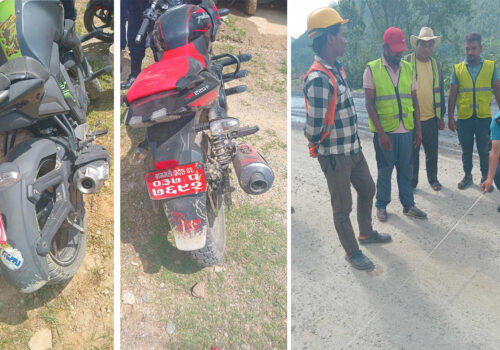 धादिङको बेल्खुमा दुई मोटरसाइकल ठोक्किँदा तीनजना घाइते, एकजनाको अवस्था गम्भीर