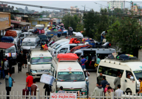 चाडपर्व मनाउन राजधानीबाट पाँच दिनमा एक लाख ८९ हजार यात्रु बाहिरिए