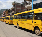 धादिङमा निजी विद्यालयहरूको स्कुल बस ¥याली