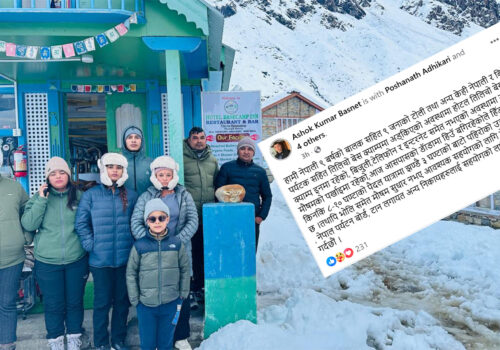 तिलिचोमा फसे धादिङका नौ पर्यटक, अत्यधिक हिमपातपछि उद्धारका लागि आह्वान