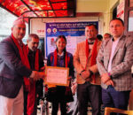 वक्तृत्वकला प्रतियोगितामा चौथो स्थान हासिल गर्ने सन्ध्या बिक सम्मानित