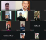 धादिङेली स्वास्थ्यकर्मीहरूबीच भर्चुअल माध्यमबाट अन्तरक्रिया