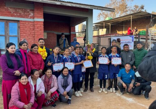 नीलकण्ठ १२ स्थित पशुपति माविमा छात्रा भलिबल प्रतियोगिता सम्पन्न