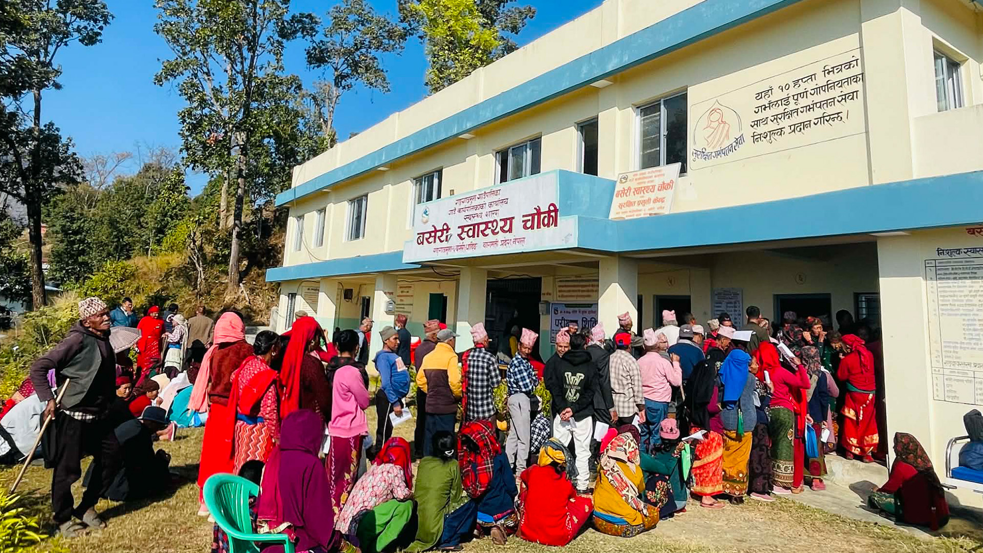 धादिङको बसेरी र बुढाथुममा AI एक्स–रे सहित निःशुल्क छाती परीक्षण शिविर