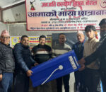 आमाको माया छात्राबासमा पानी शुद्धिकरणको लागी फिल्टर हस्तान्तरण